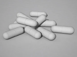 vitamins in capsules 3D Model