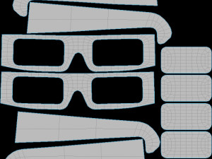 3d glasses Model 3D