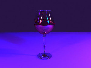 glass with wine Modelo 3D