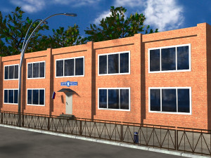 russian post office building 3D Model