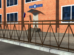 russian post office building 3D 모델
