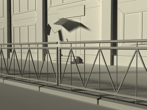 russian post office building 3D 모델