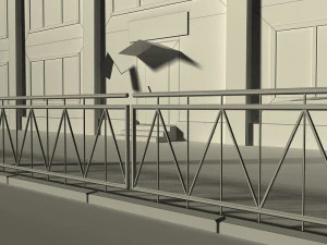 russian post office building 3D Model