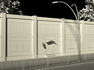 russian post office building 3D 모델