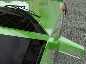 green car Modelo 3D