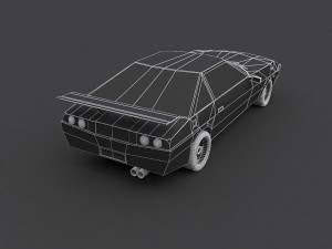 green car Modelo 3D