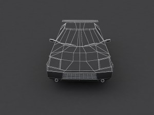 green car Modelo 3D