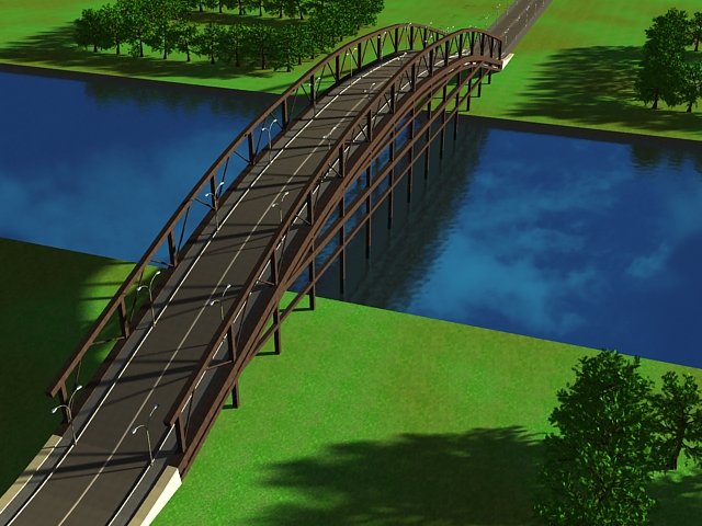 bridge 3D 模型 .c4d .max .obj .3ds .fbx .stl .blend 