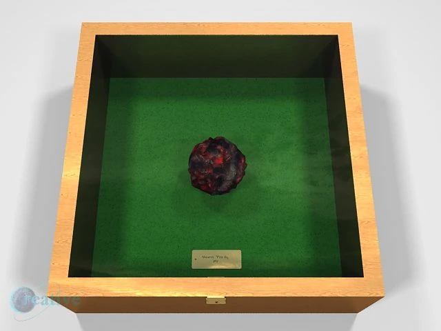 meteorite fire sign exhibit 3D Model .c4d .max .obj .3ds .fbx .stl .blend
