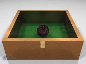 meteorite fire sign exhibit Modelo 3D