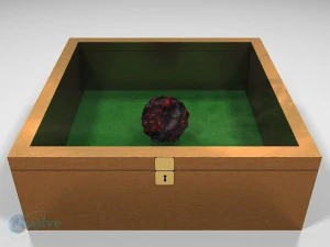meteorite fire sign exhibit 3D Model