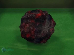 meteorite fire sign exhibit 3D Model