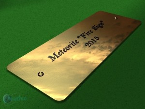 meteorite fire sign exhibit Modelo 3D