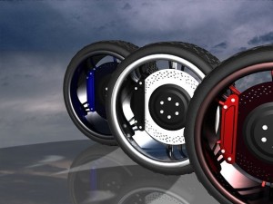 car wheels collection Model 3D