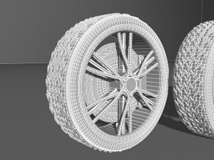 car wheels collection Model 3D