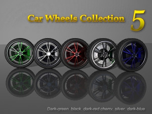 car wheels collection 3Dモデル