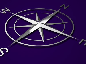 compass rose 3D 모델