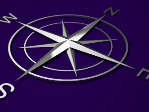 compass rose 3D Model