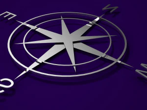 compass rose 3D Model