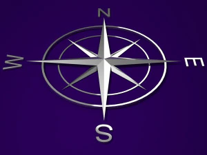 compass rose 3D Model