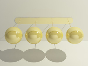 yellow lamps 3D 模型