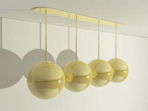 yellow lamps 3D 模型