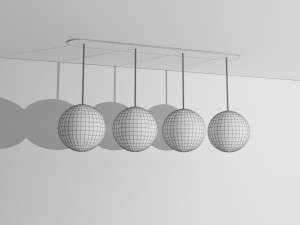 yellow lamps 3D 模型