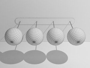 yellow lamps 3D 模型
