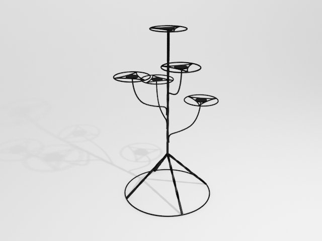 support for flowers 3D Model .c4d .max .obj .3ds .fbx .stl .blend 