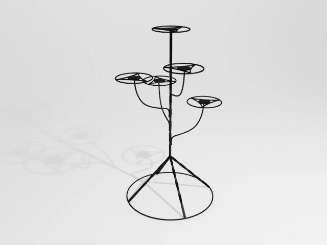 support for flowers 3D Model .c4d .max .obj .3ds .fbx .stl .blend 
