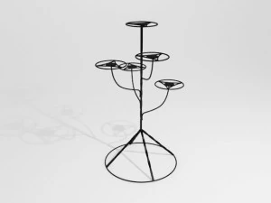 soutien aux fleurs Modèle 3D