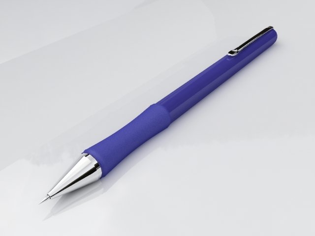 ballpoint pen 3D Model .c4d .max .obj .3ds .fbx .stl .blend 