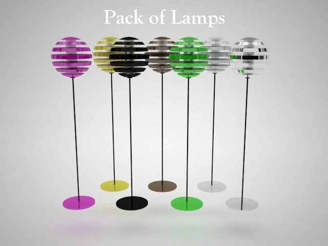 lamps 3D Model .c4d .max .obj .3ds .fbx .stl .blend