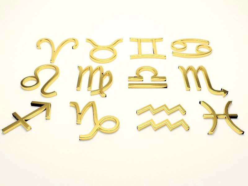zodiac signs 3D Model .c4d .max .obj .3ds .fbx .stl .blend 