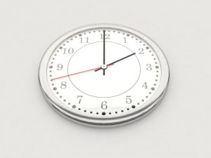 white clock Model 3D