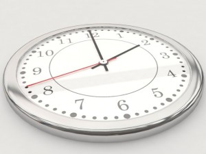 white clock Model 3D