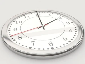 white clock 3D Model