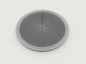 white clock Model 3D