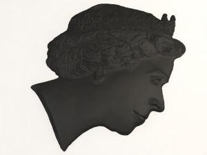 emboss elizabeth ii 3Dプリントモデル