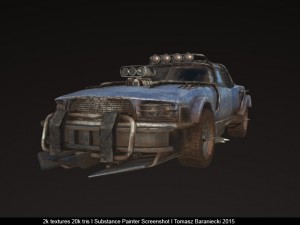 hunter post apo car 3D-Modell