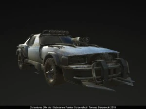 hunter post apo car 3D Model
