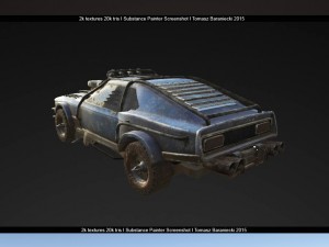 hunter post apo car 3Dモデル