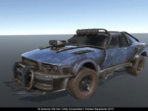 hunter post apo car 3D Model