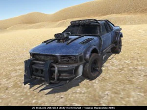 hunter post apo car 3D Model