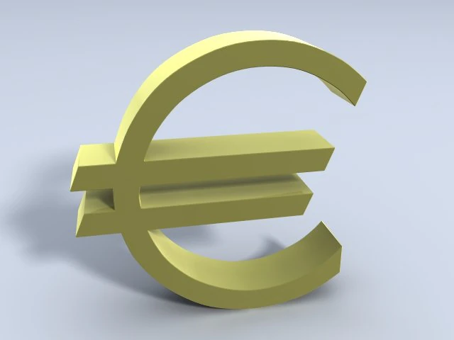 euro symbol 3D Model .c4d .max .obj .3ds .fbx .stl .blend 