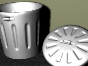 dustbin Modello 3D