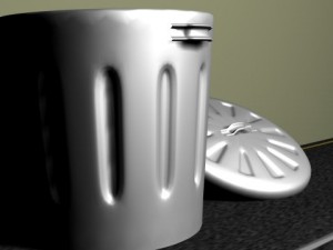 dustbin Modello 3D
