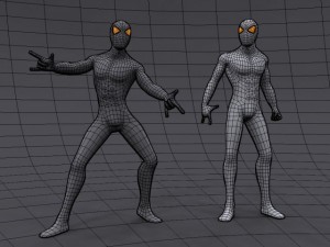 spiderman character rigged  textured Modèle 3D
