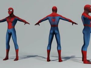 spiderman character rigged  textured 3D Model