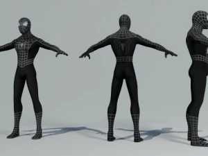 spiderman character rigged  textured 3D Model